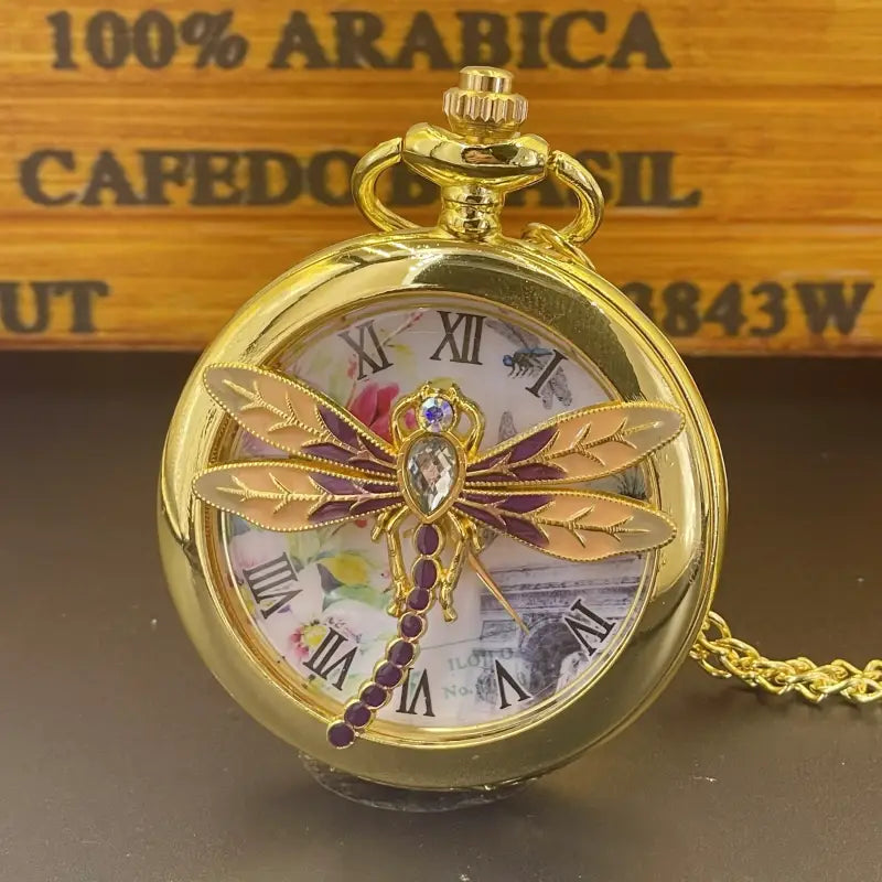 Dragonfly Pocket Watch