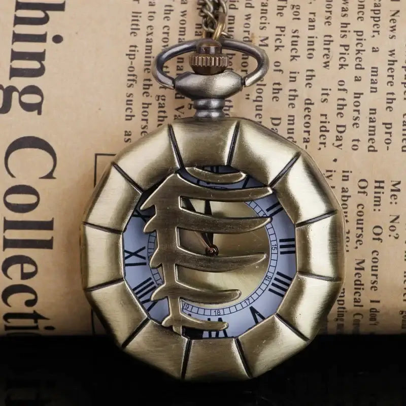 Fishbone Pocket Watch