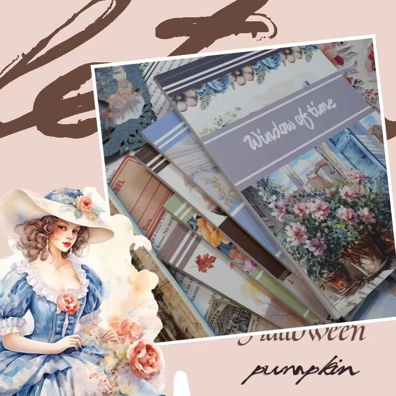 Vintage Sticker Book 6 Theme