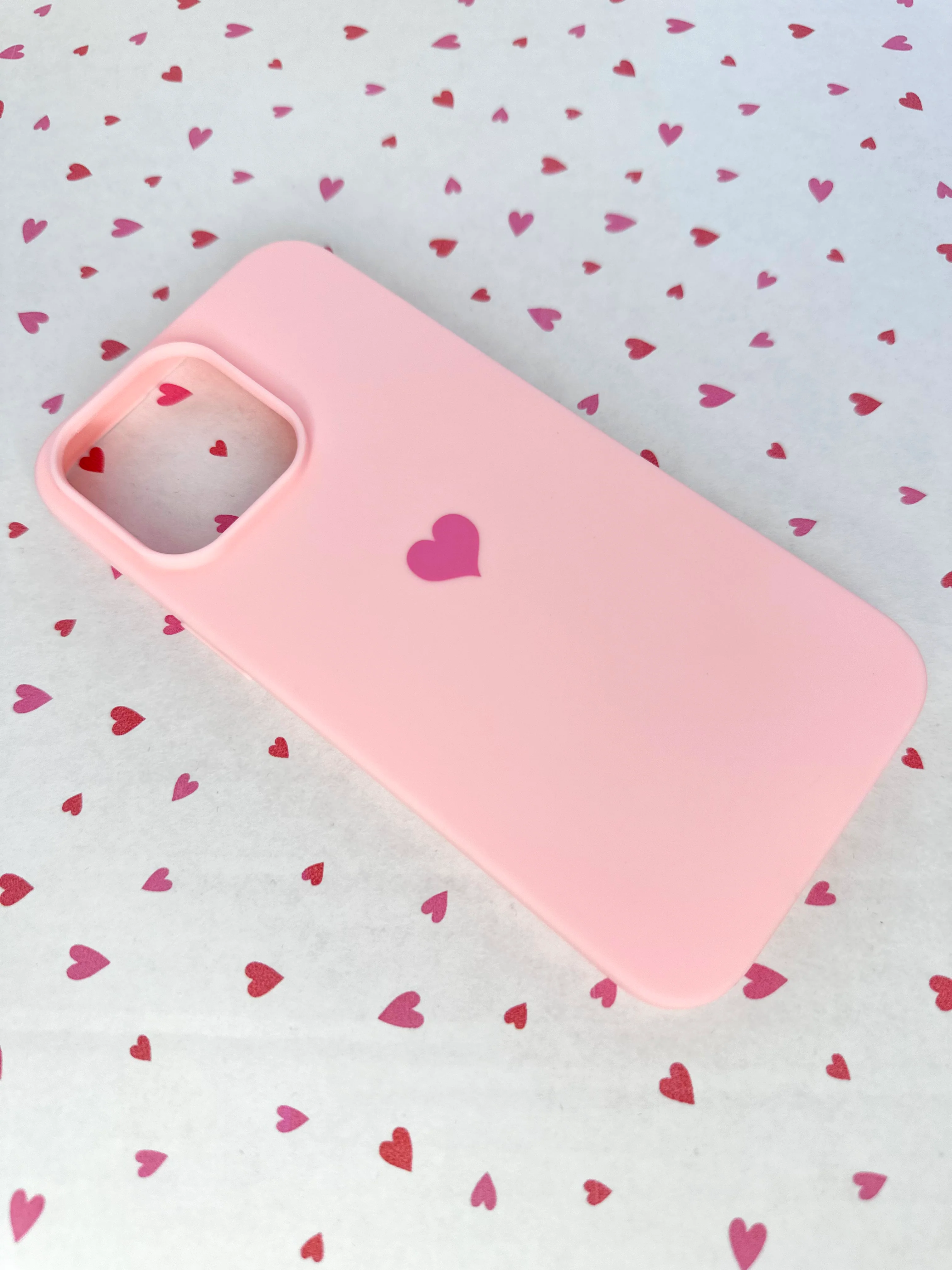 Subtle Heart Misty Pink Phone Case
