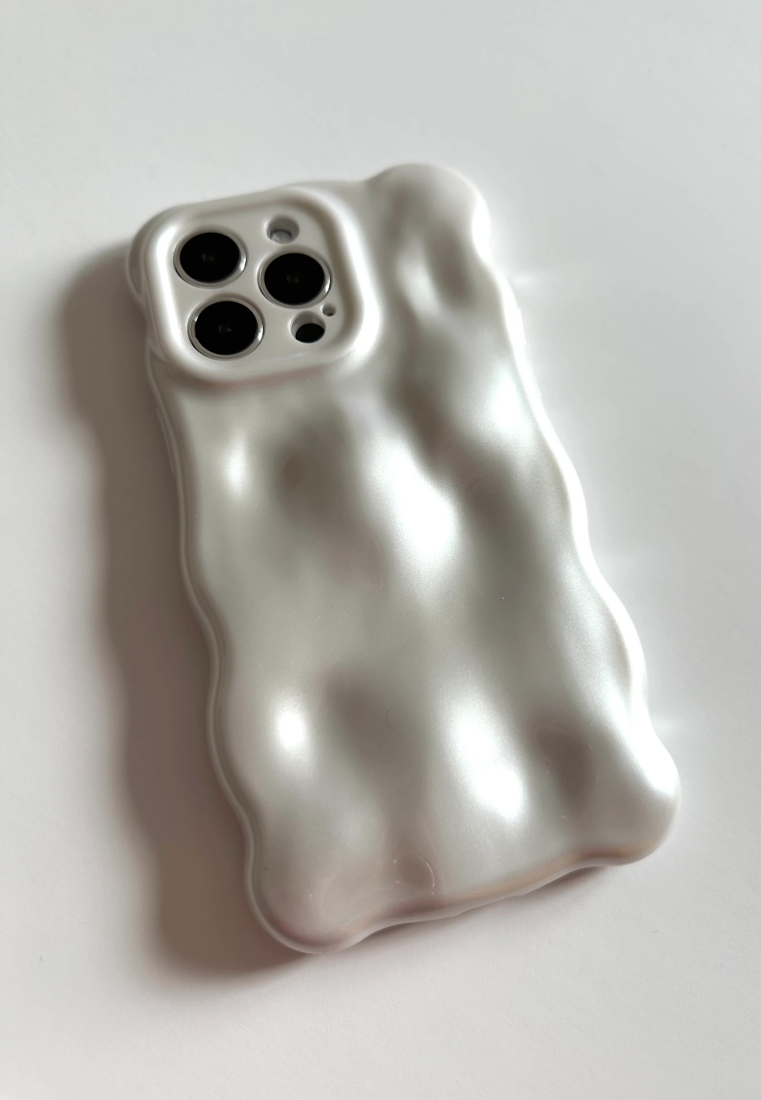 3D Bubble Bliss Pearly White Phone Case