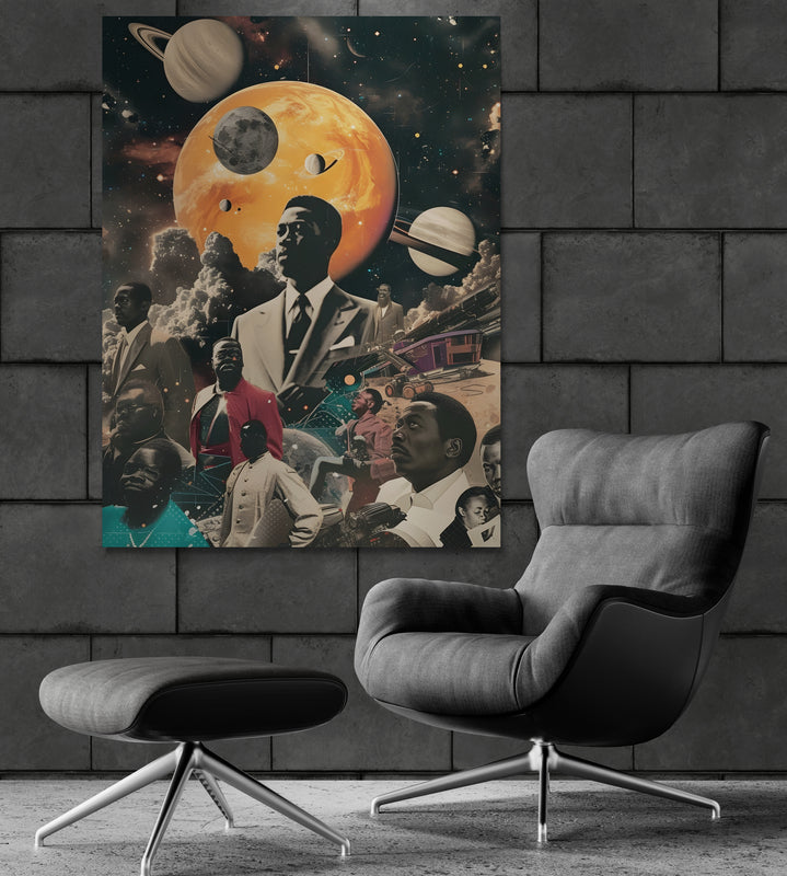 Canvas Wrap Black in Space