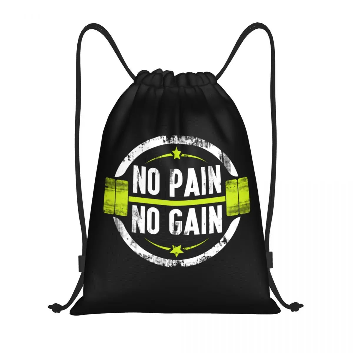 "NO PAIN NO GAIN" Drawstring Backpack (UNISEX)