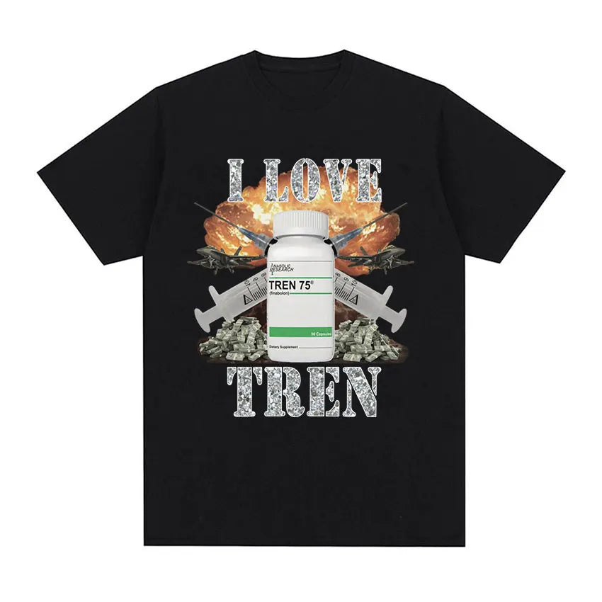 "I LOVE TREN" Men's T-Shirt (Oversized)