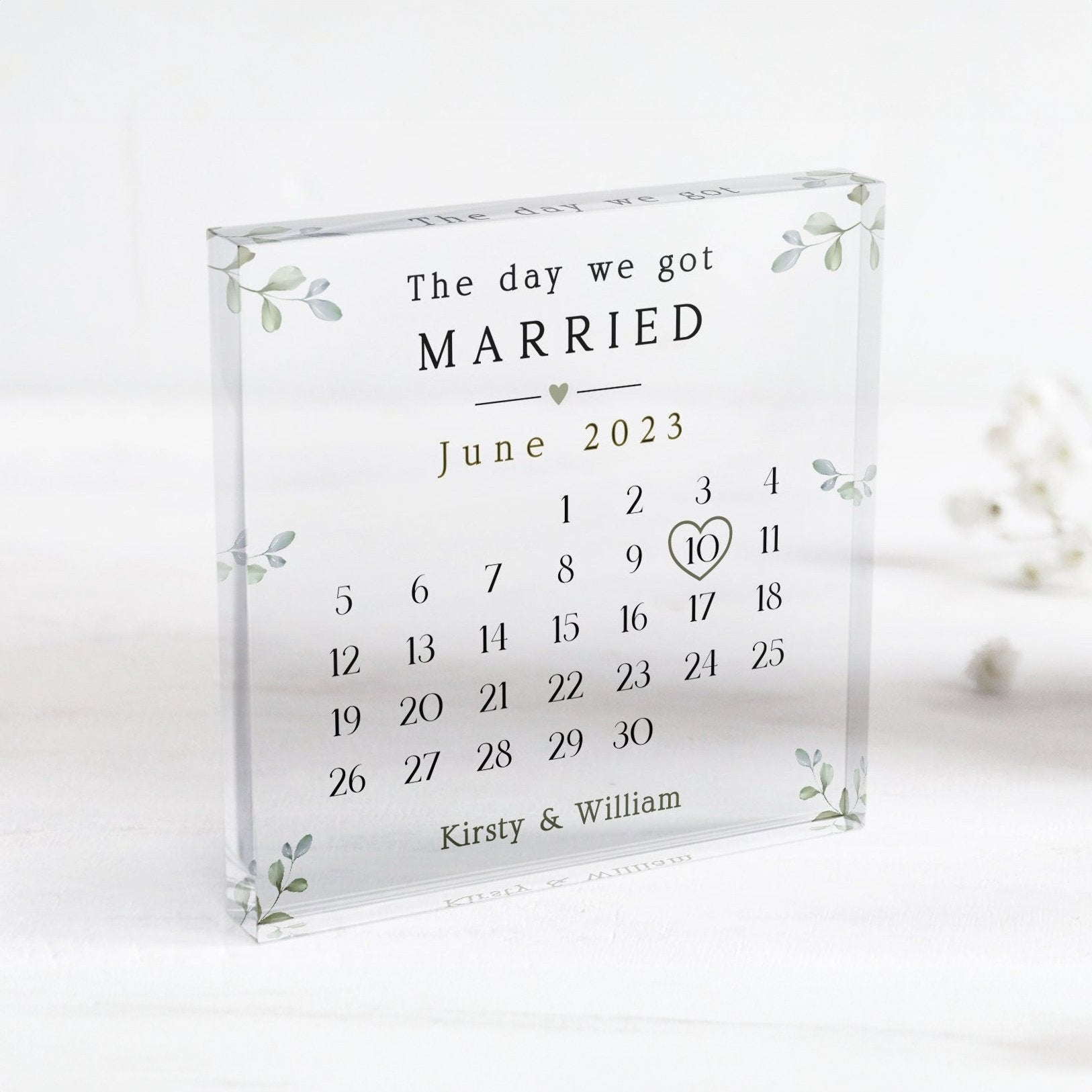 Personalized Wedding Keepsake