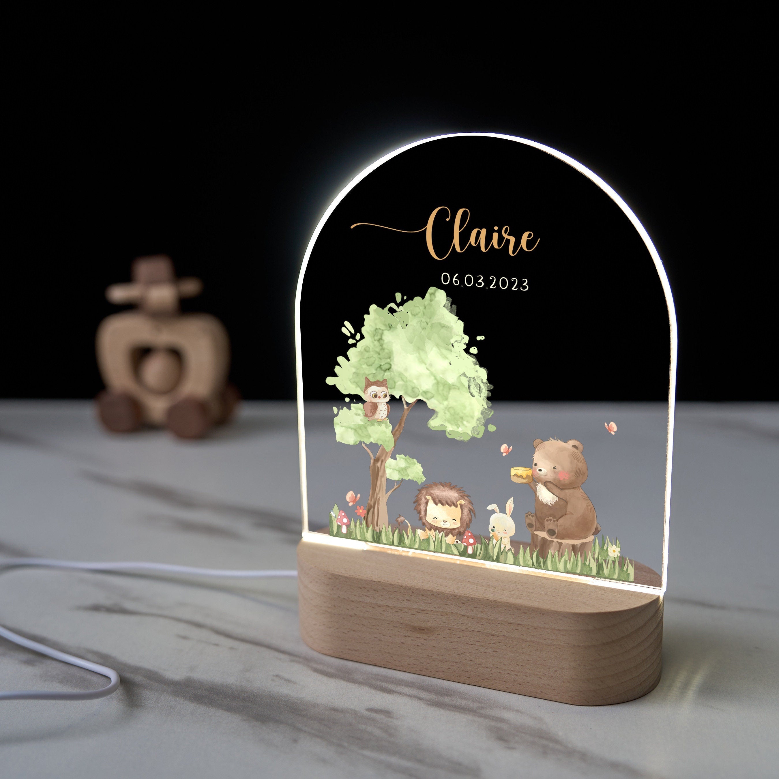 Personalized Baby Room Decor Lamp