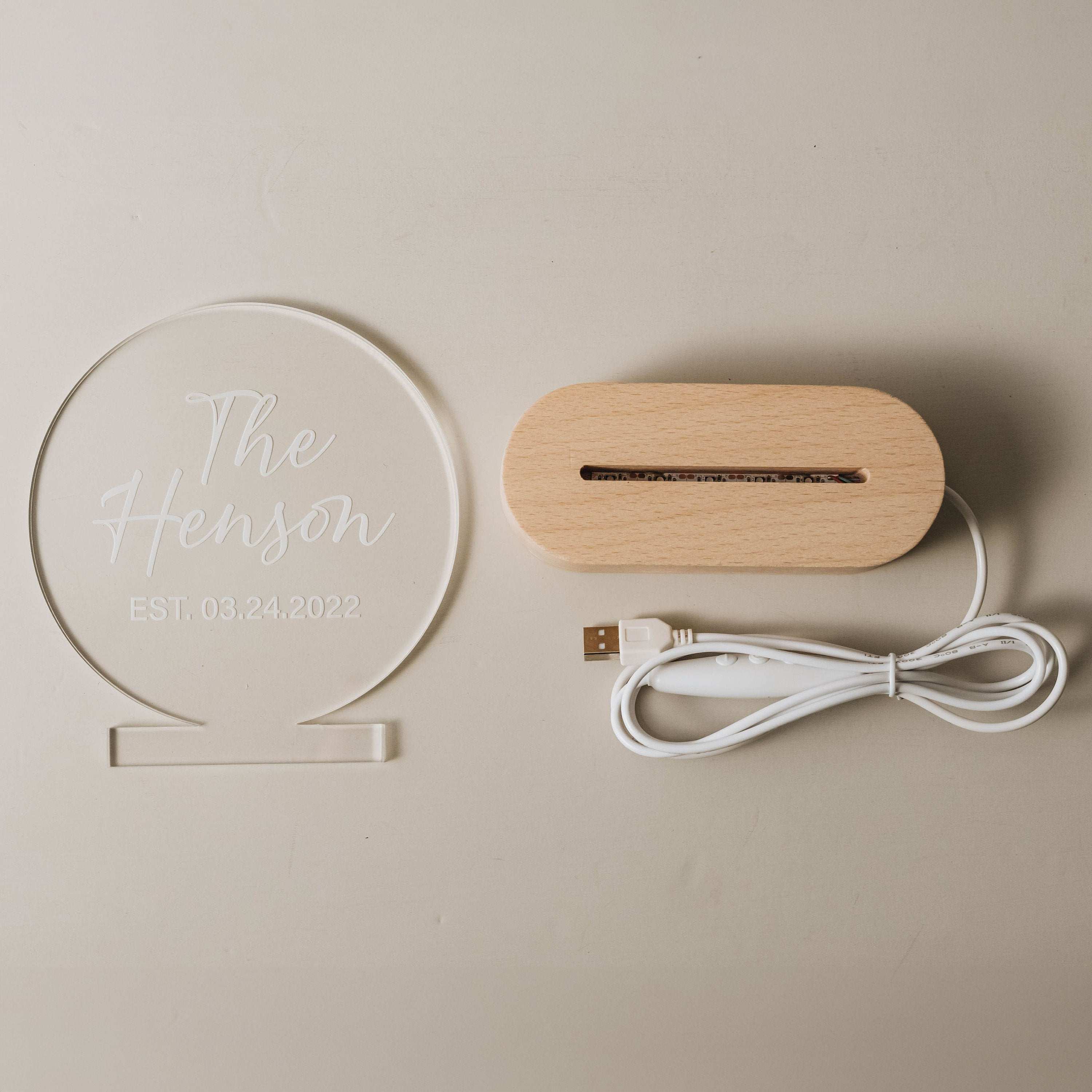 Photo or Name Custom Night Light Gifts