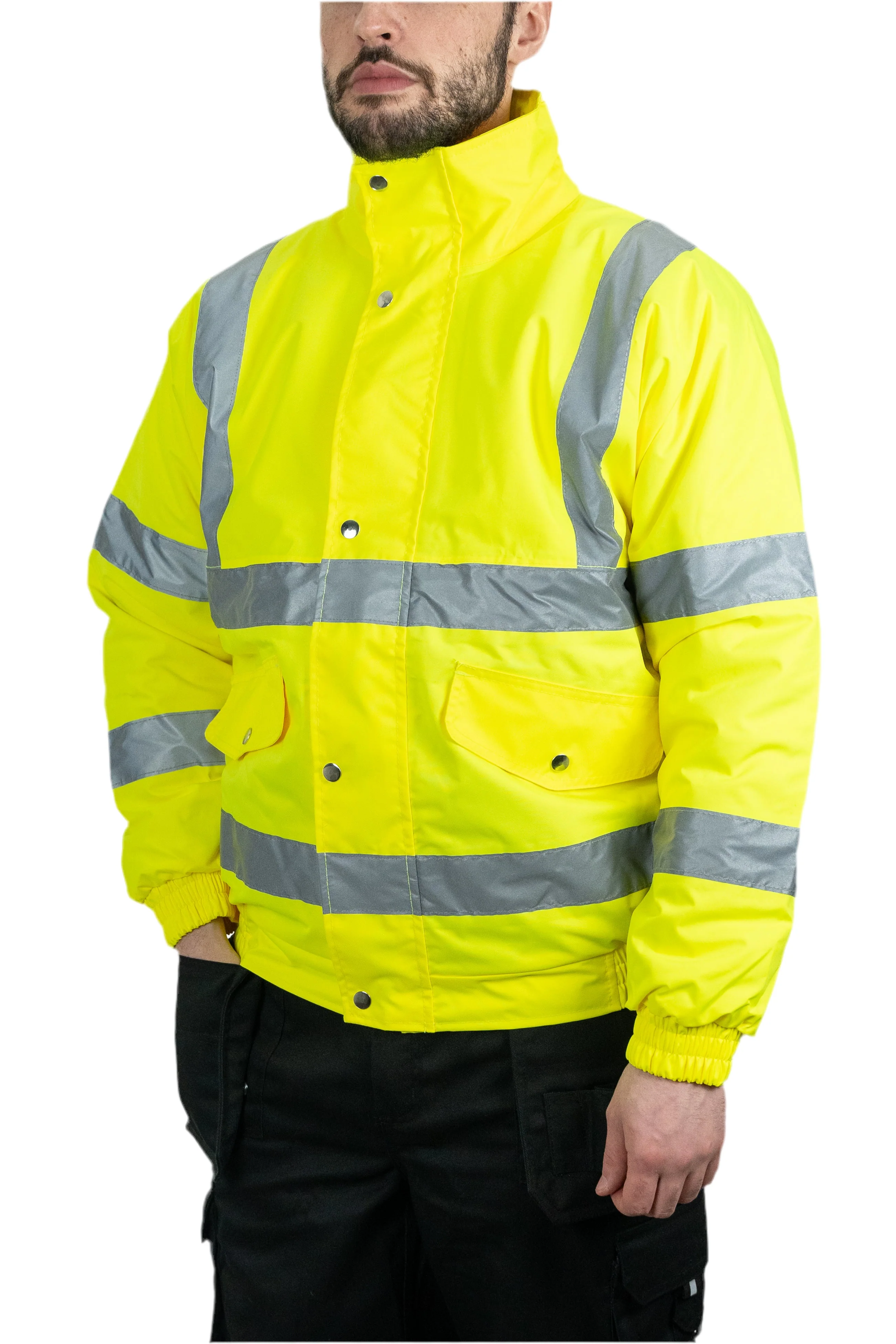 Hi-Vis Bomber Jacket (Yellow)