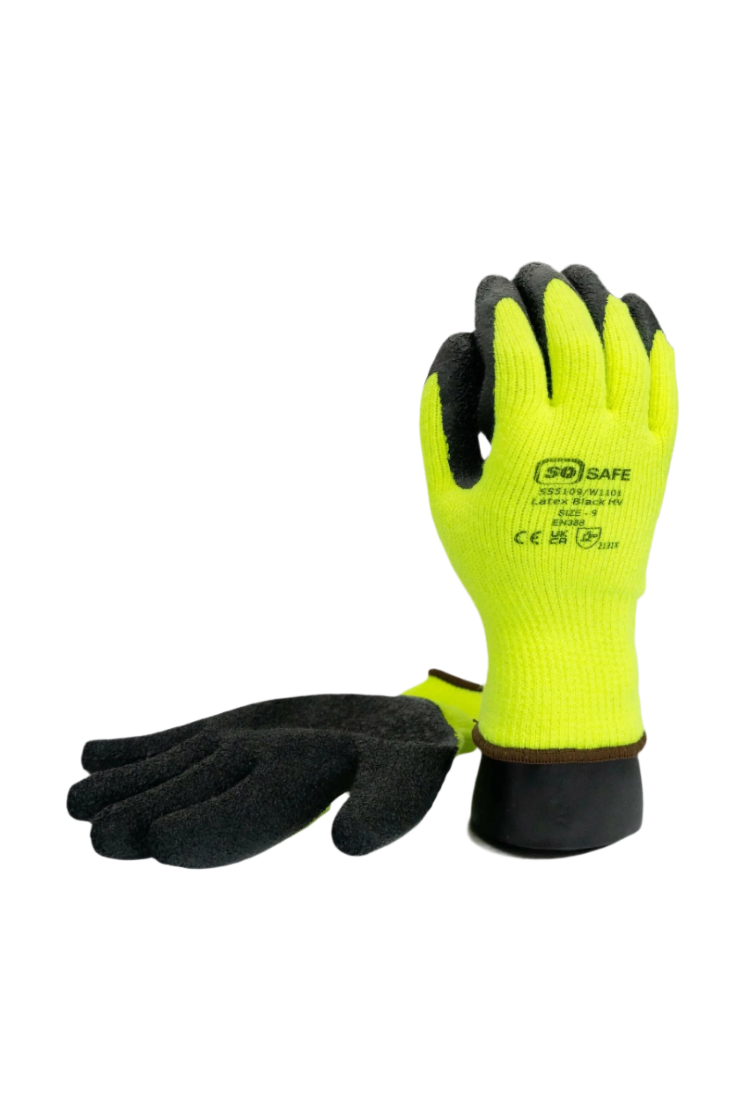 Hi-Vis Latex Gloves