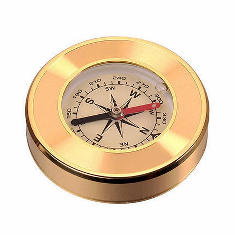 NatureHike Mini Military Lensatic Compass | Compact Marching Compass with Magnifier - Gold, Noctilucent for Survival & Night Navigation