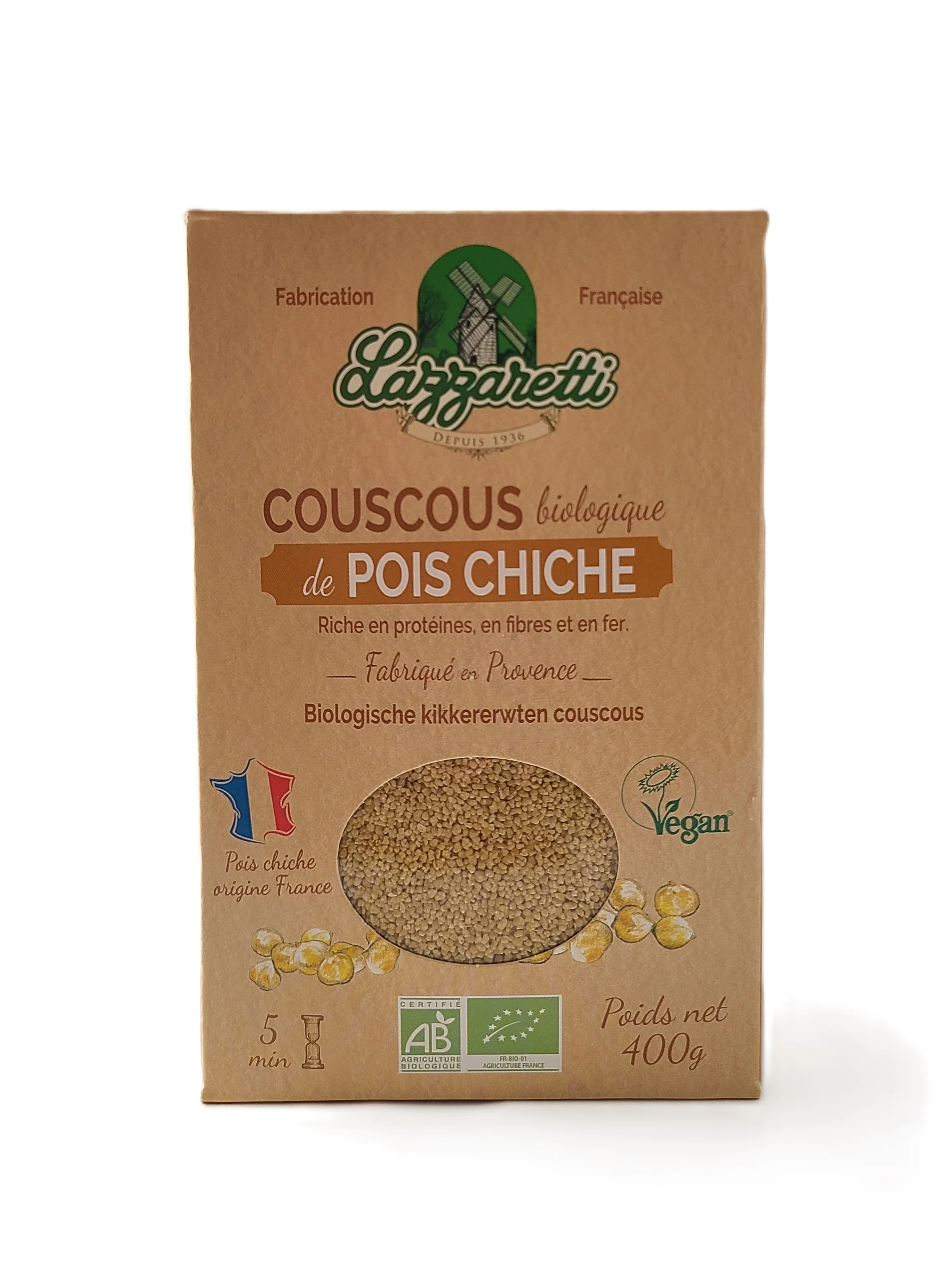 Couscous de pois chiche bio 400g