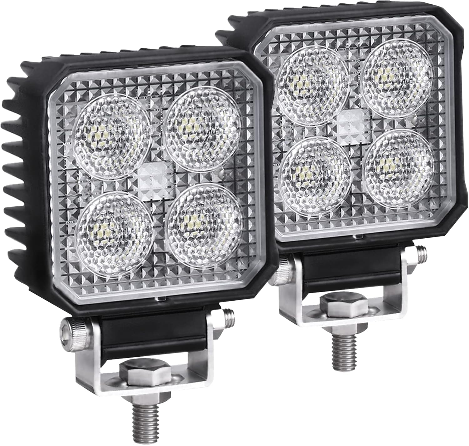 2.8 Inch 24W Square LED Work Light - Model PX0724 - 2 Pack