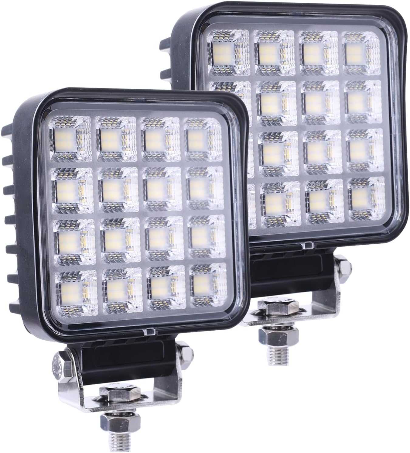 4.3 Inch 96W Square LED Work Light - Model PX2096 - 2 Pack