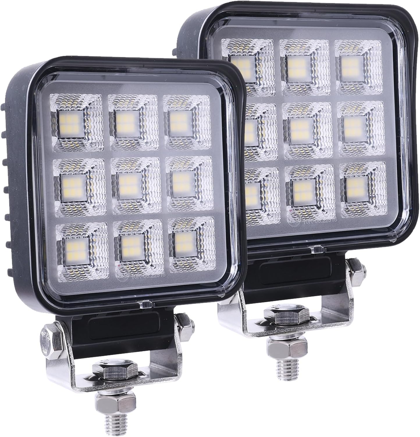 3.9 Inch 54W Square LED Work Light - Model PX1954 - 2 Pack