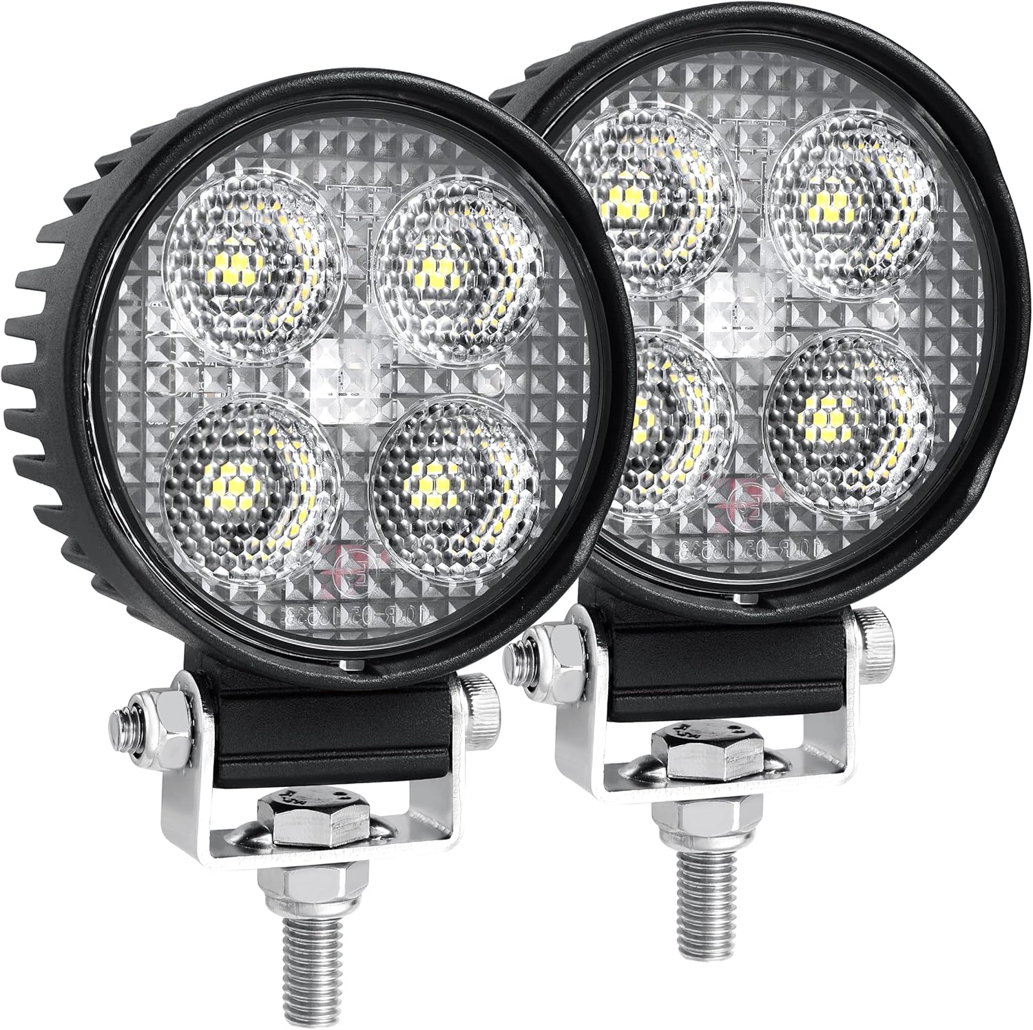 3 Inch 24W Round LED Work Light - Model PX0824 - 2 Pack