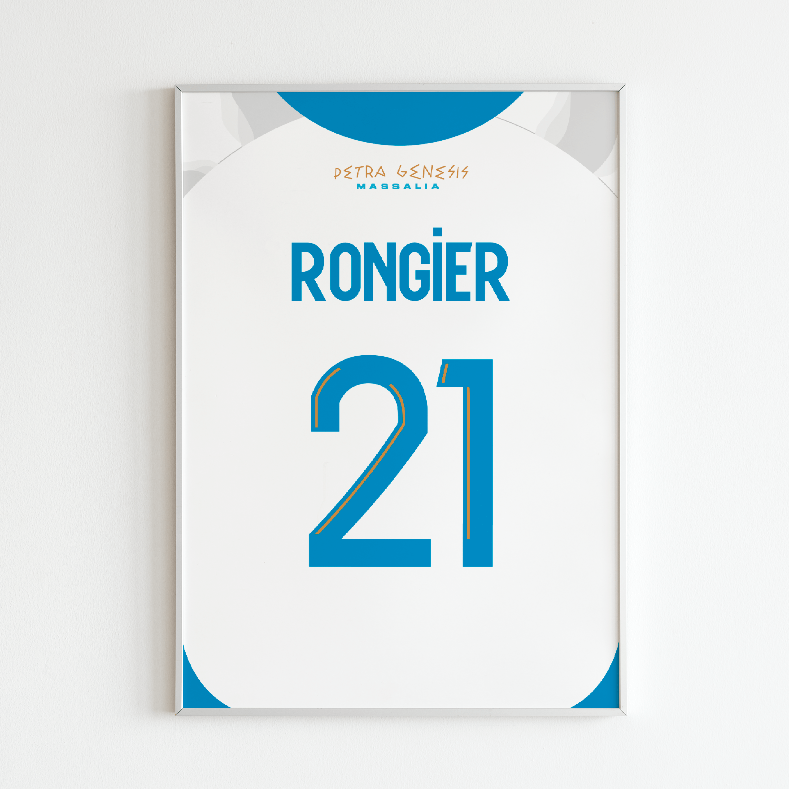 Poster maillot Olympique de Marseille 2023/24