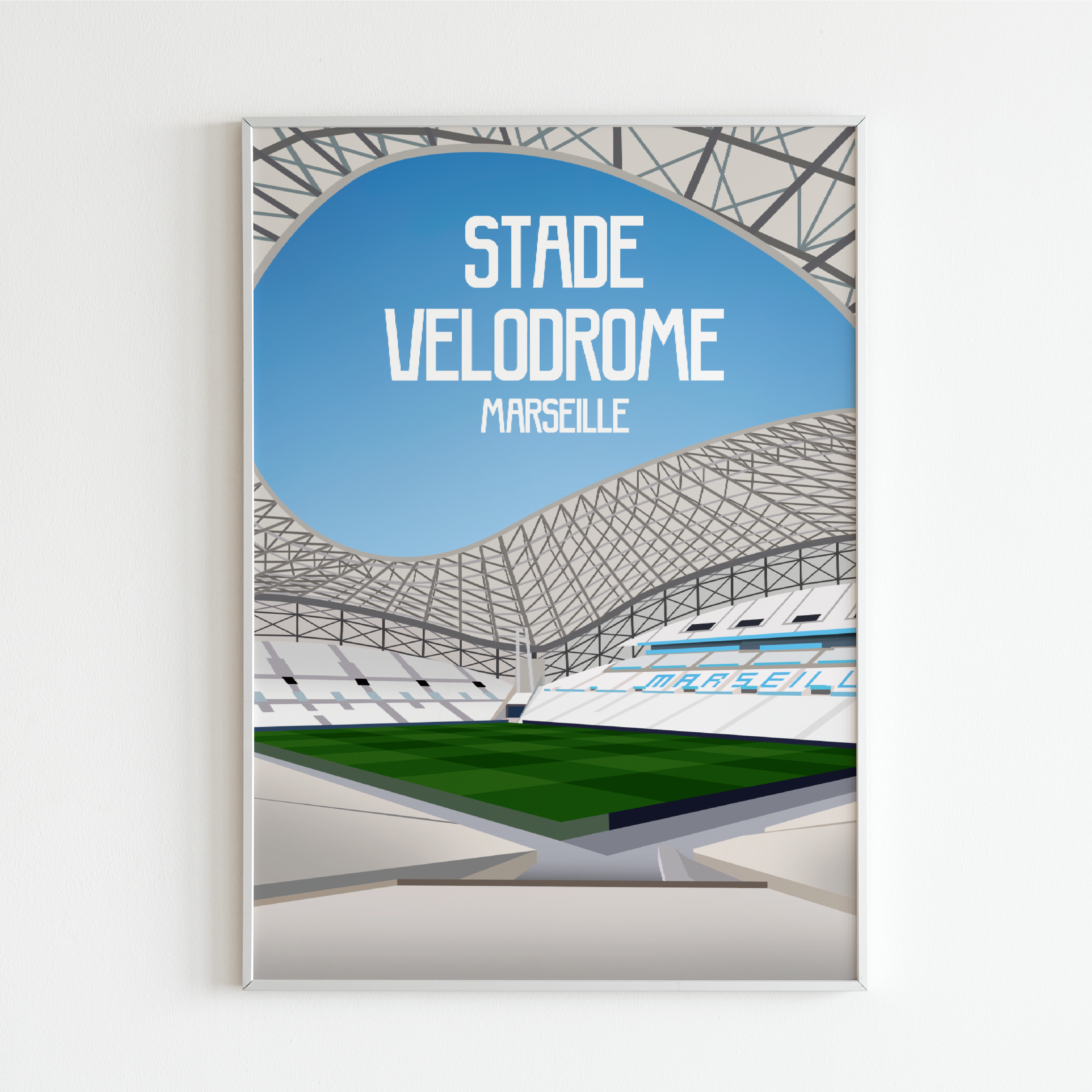 Poster Stade Vélodrome - Marseille