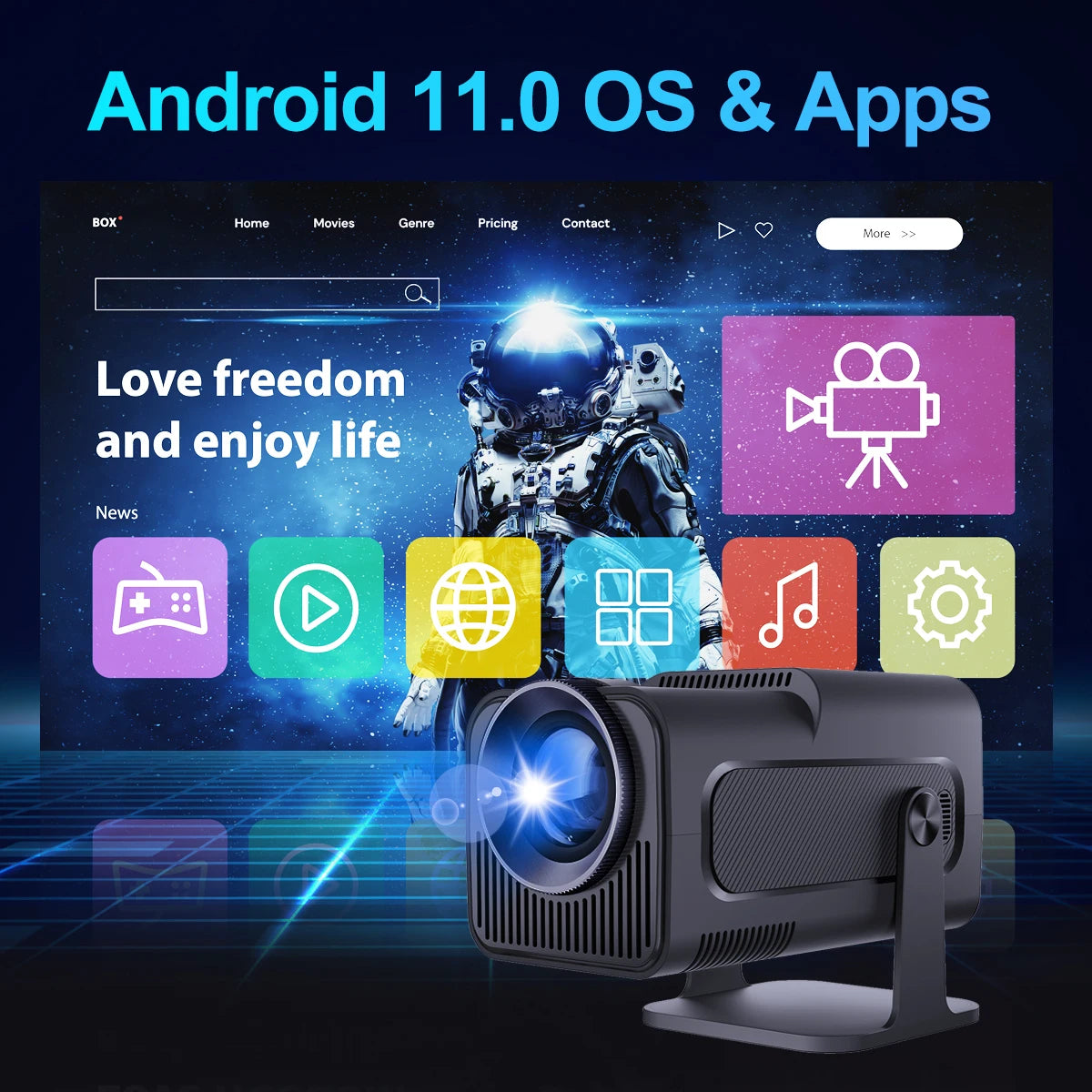 Smart 4K Android Portable Cinema