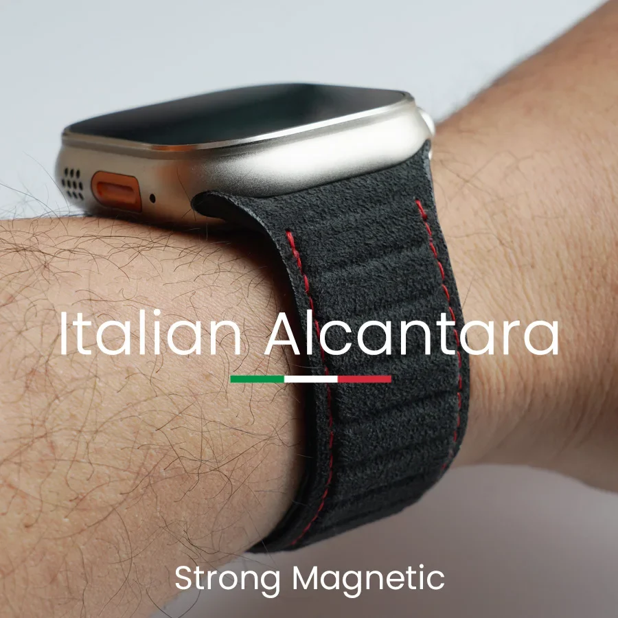 Luxury Magnetic Alcantara Strap for Apple Watch