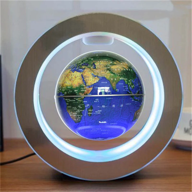 Globe terrestre rotatif et magnétique avec Led