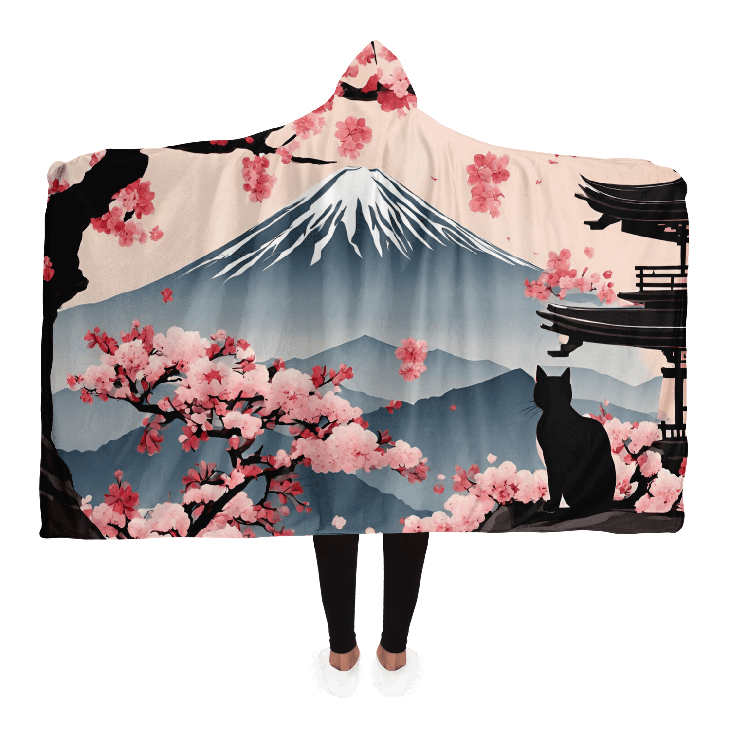 Japan Kirschblüten & Mt. Fuji Kapuzen-Decke