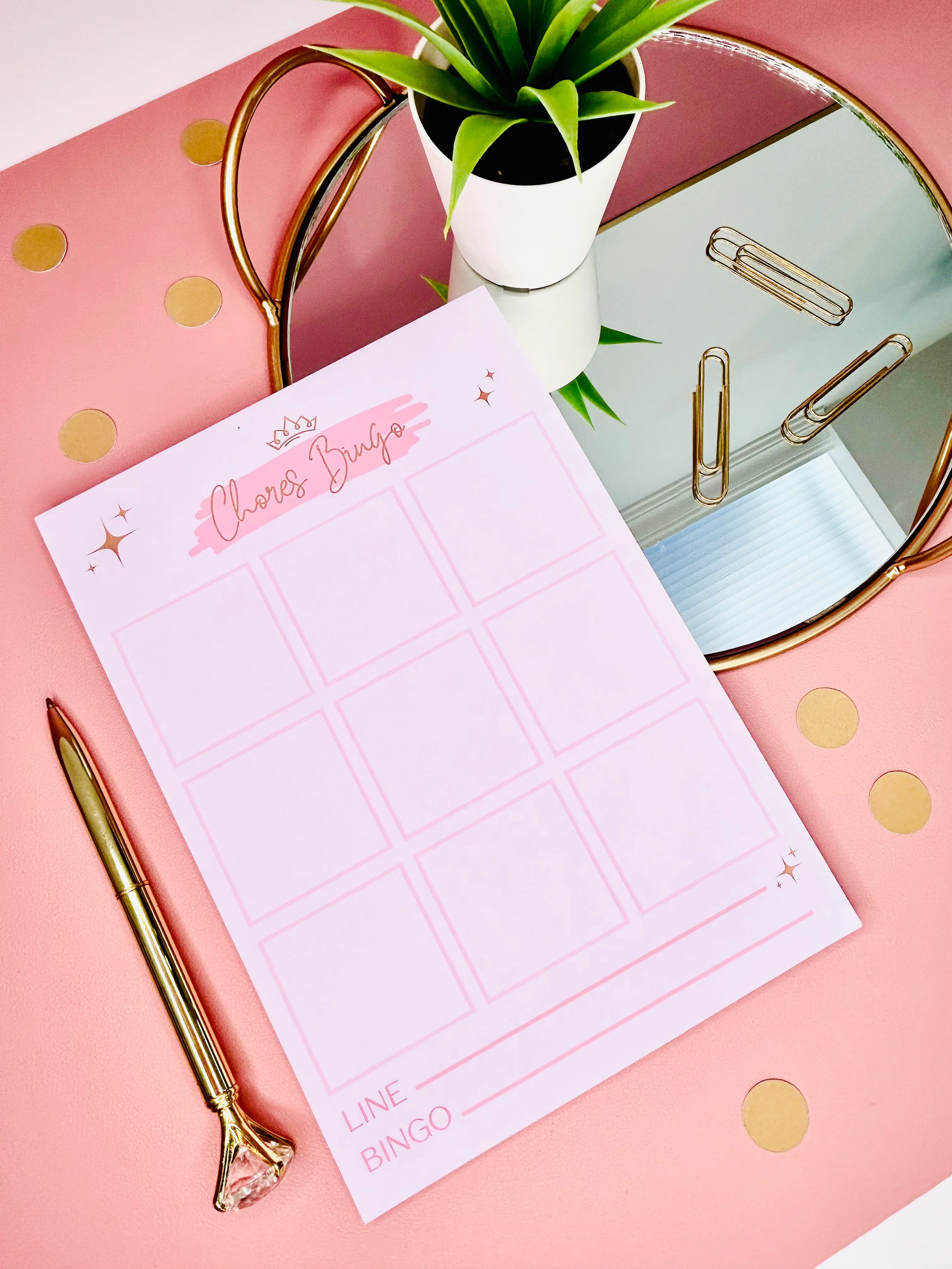 Chores Bingo Notepad