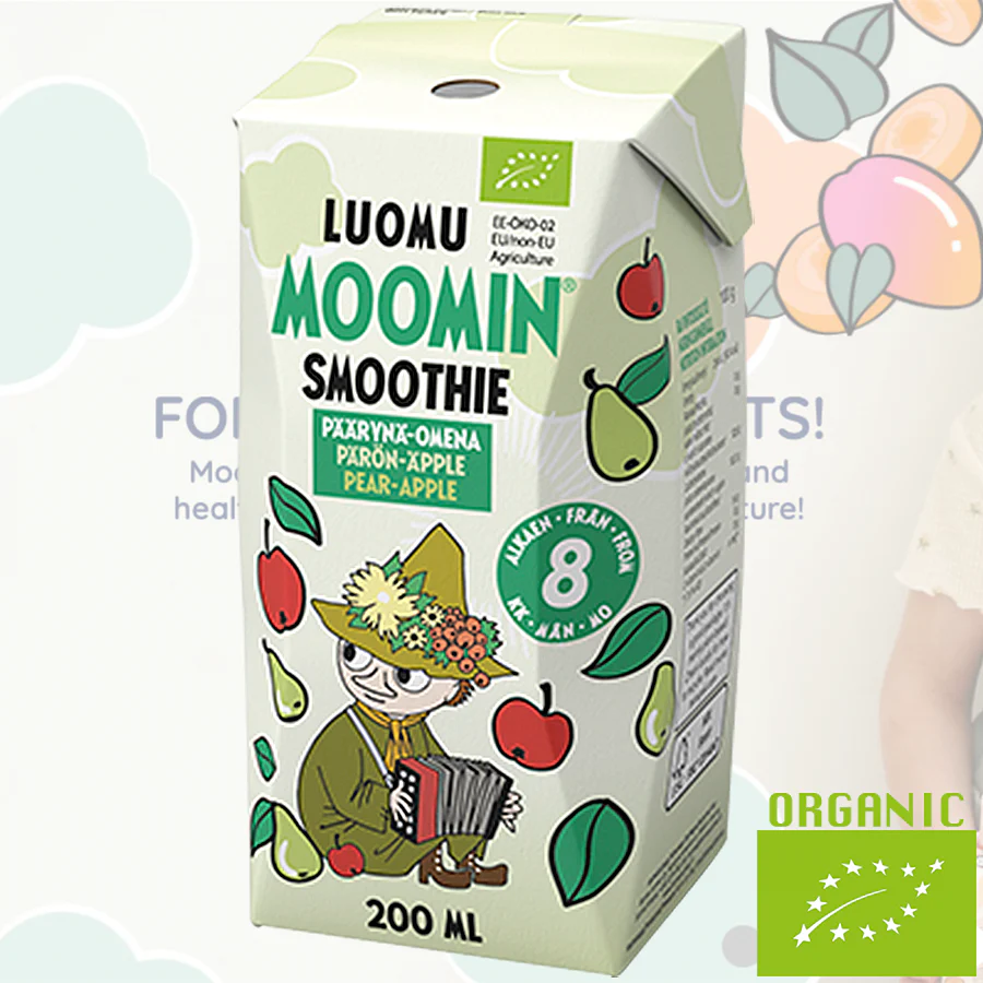 Moomin Organic Pear-Apple Smoothie (+8 months) 200ml