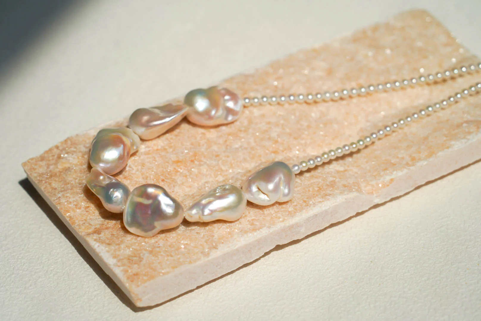 Half-moon Baroque Pearl Necklace