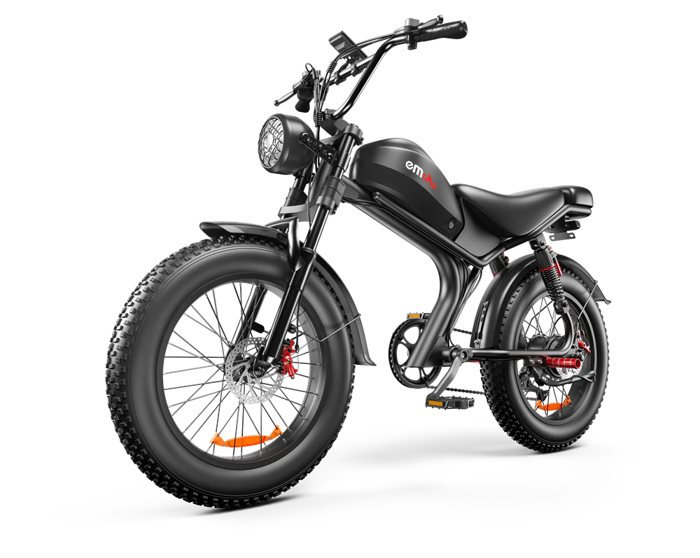 Fatbike C93 Pro - Hydraulische Remmen - Gratis Alarmsysteem + Telefoonhouder + Voetsteuntjes + Slot  - Zwart