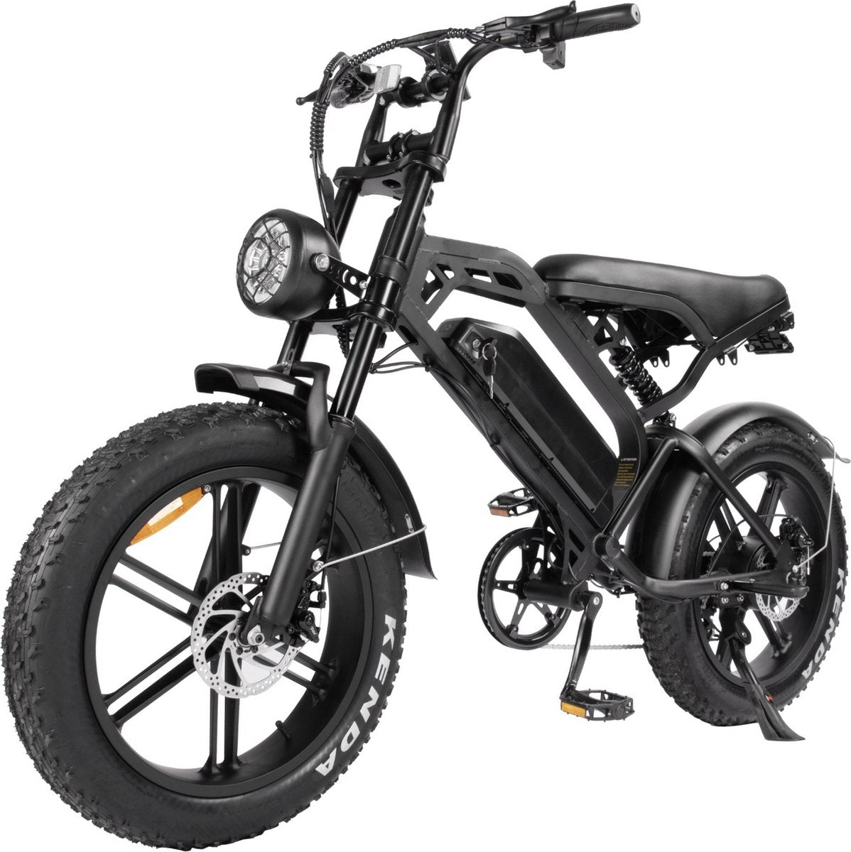 Fatbike V20 Pro - Hydraulische Remmen  - Gratis Alarmsysteem + Telefoonhouder + Voetsteuntjes - Zwart