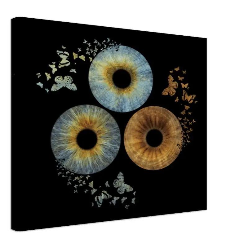 The Butterfly - Custom Trio Iris Canvas