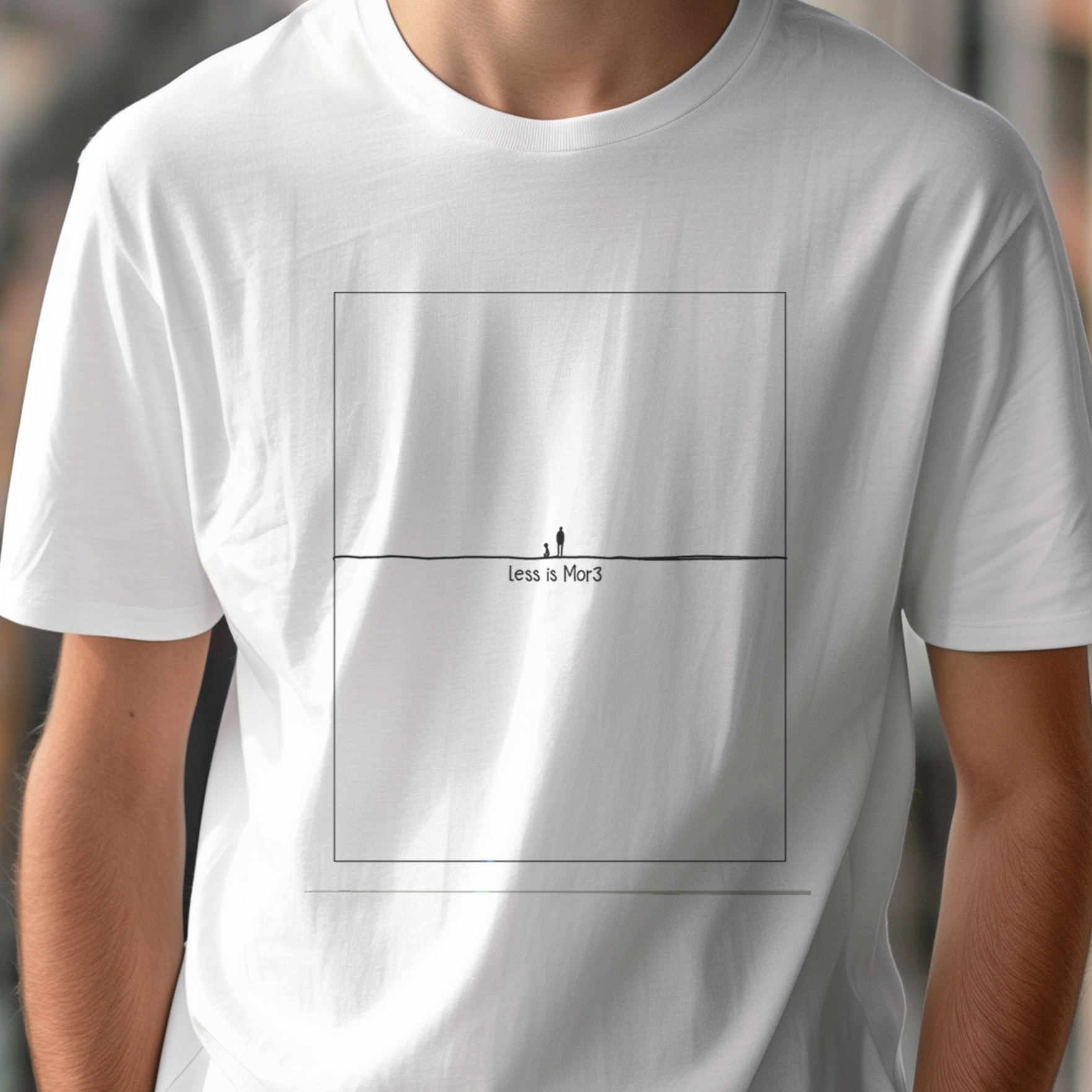 Minimalistic Less is More T-Shirt