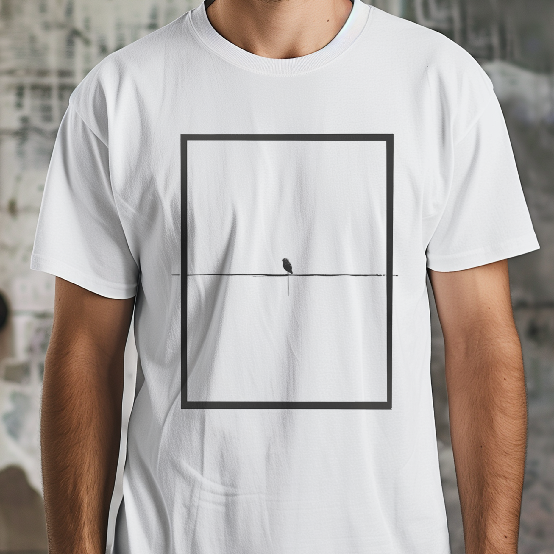 Minimalistic Framed Nature T-Shirt