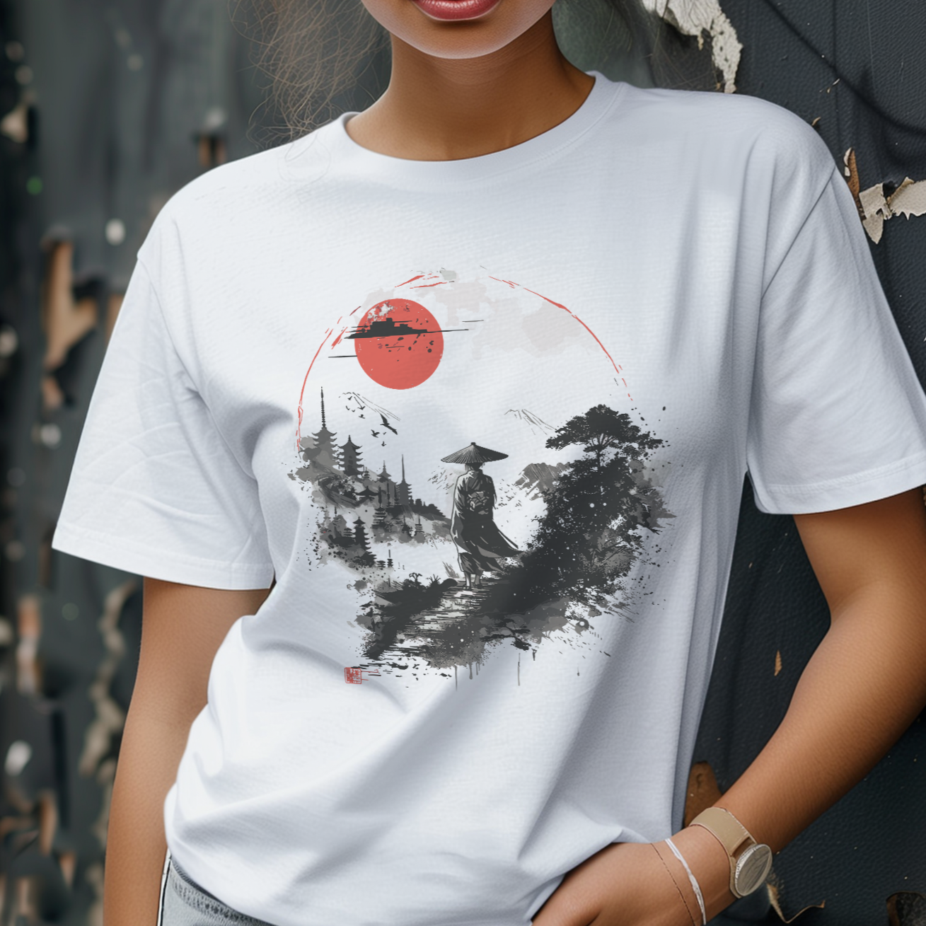 Japanese Art Raising Sun T-Shirt