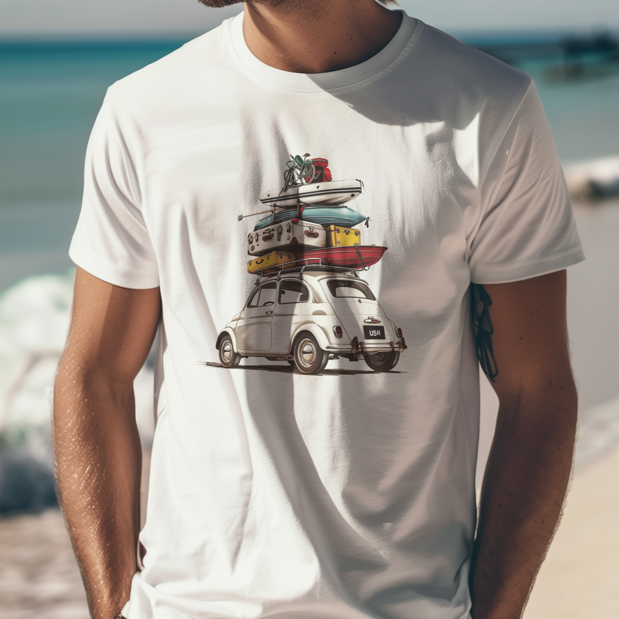 500 Classic Holiday Car T-Shirt