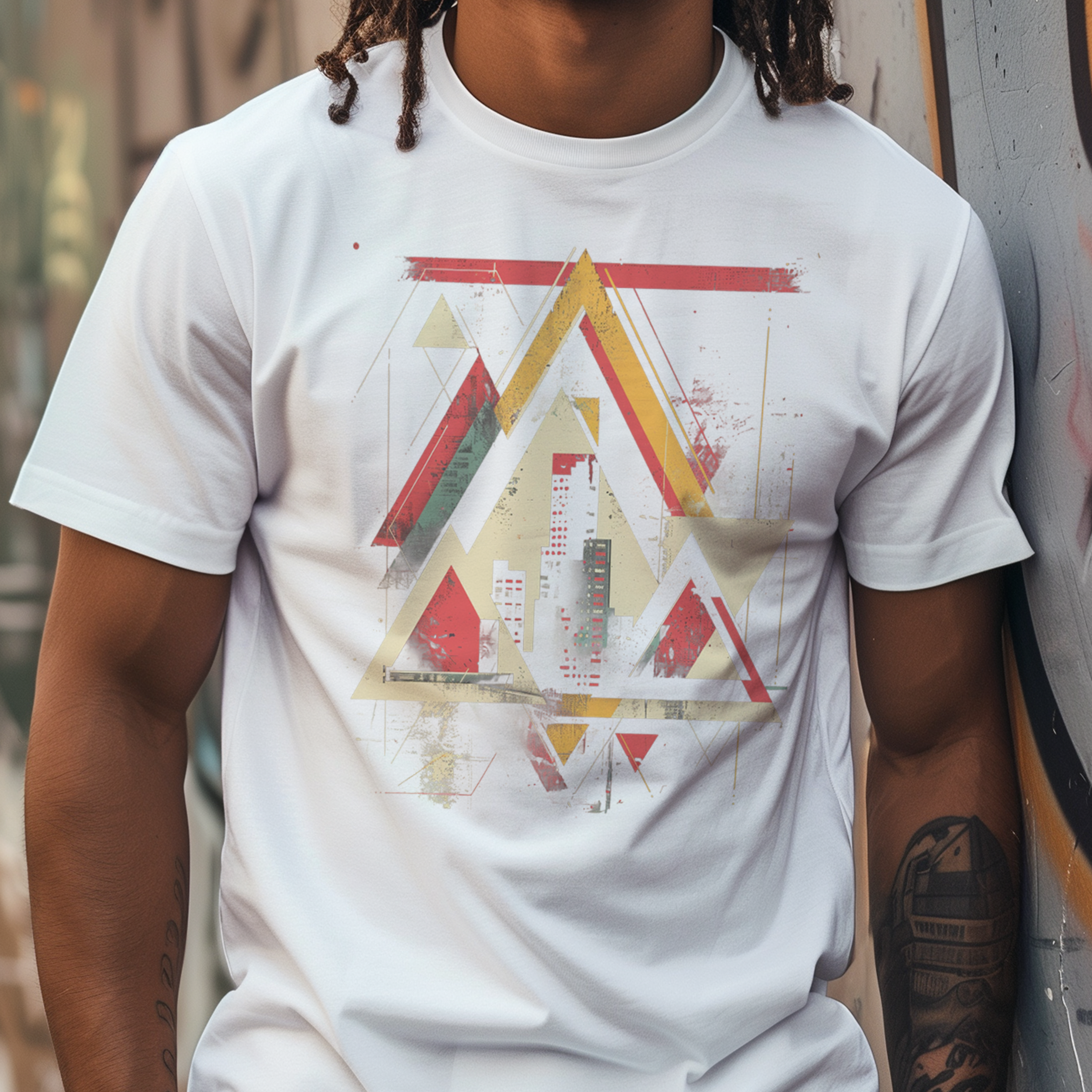 Minimalistic Geometric Retro T-shirt