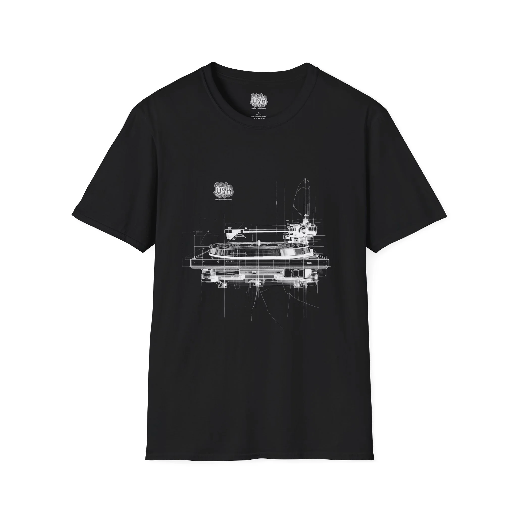 Vinyl Deck Audiophile Deejay Graphic T-Shirt