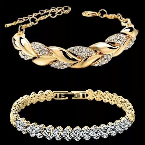 Luxury Braided Leaf Bracelet.