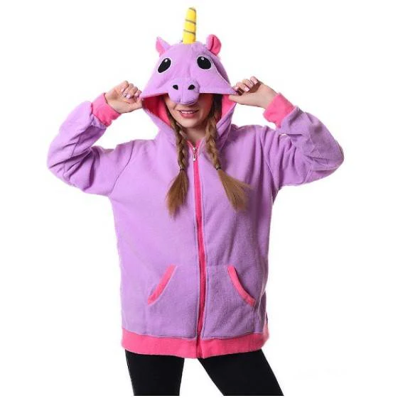 Kawaii Unicorn Plush Hoodie