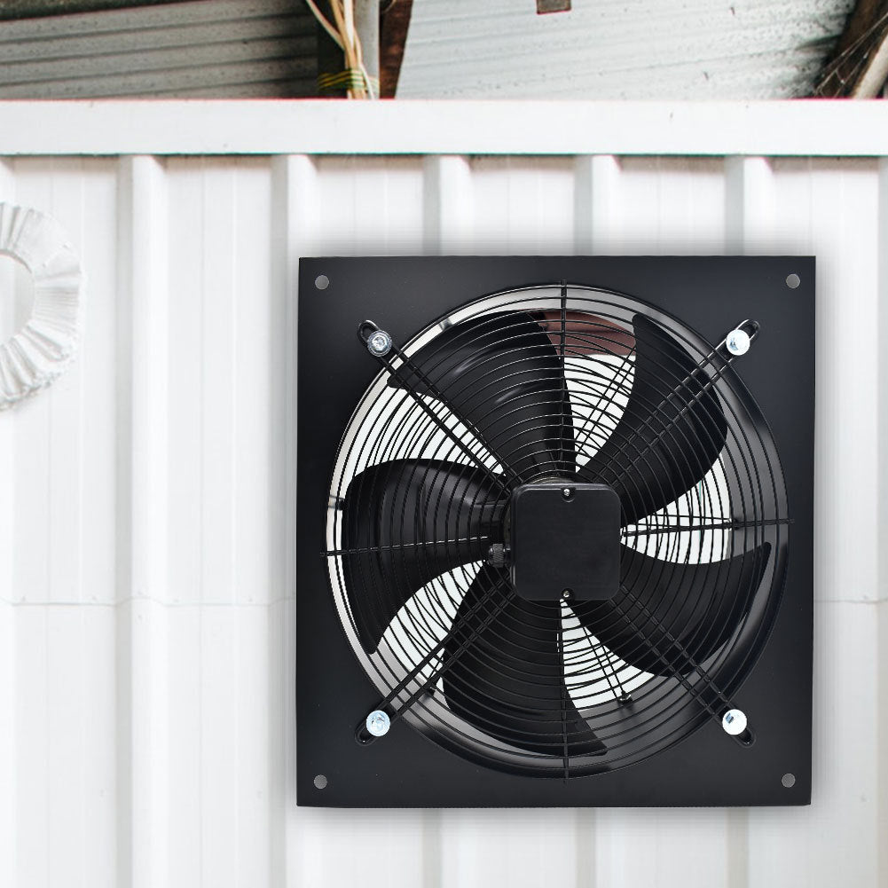 Black 10 inch Ventilation Wall Mounted Exhaust Axial Fan