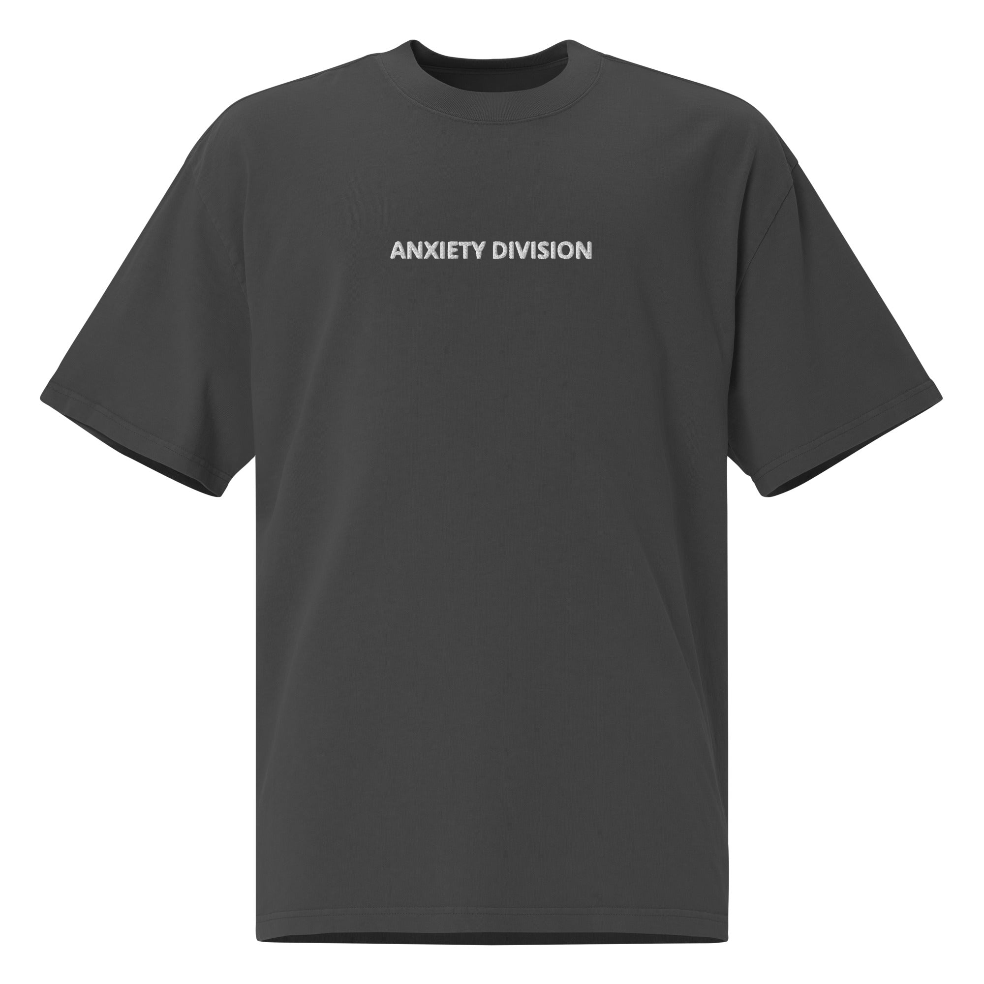 ANXIETY DIVISION LOGO Oversized t-shirt