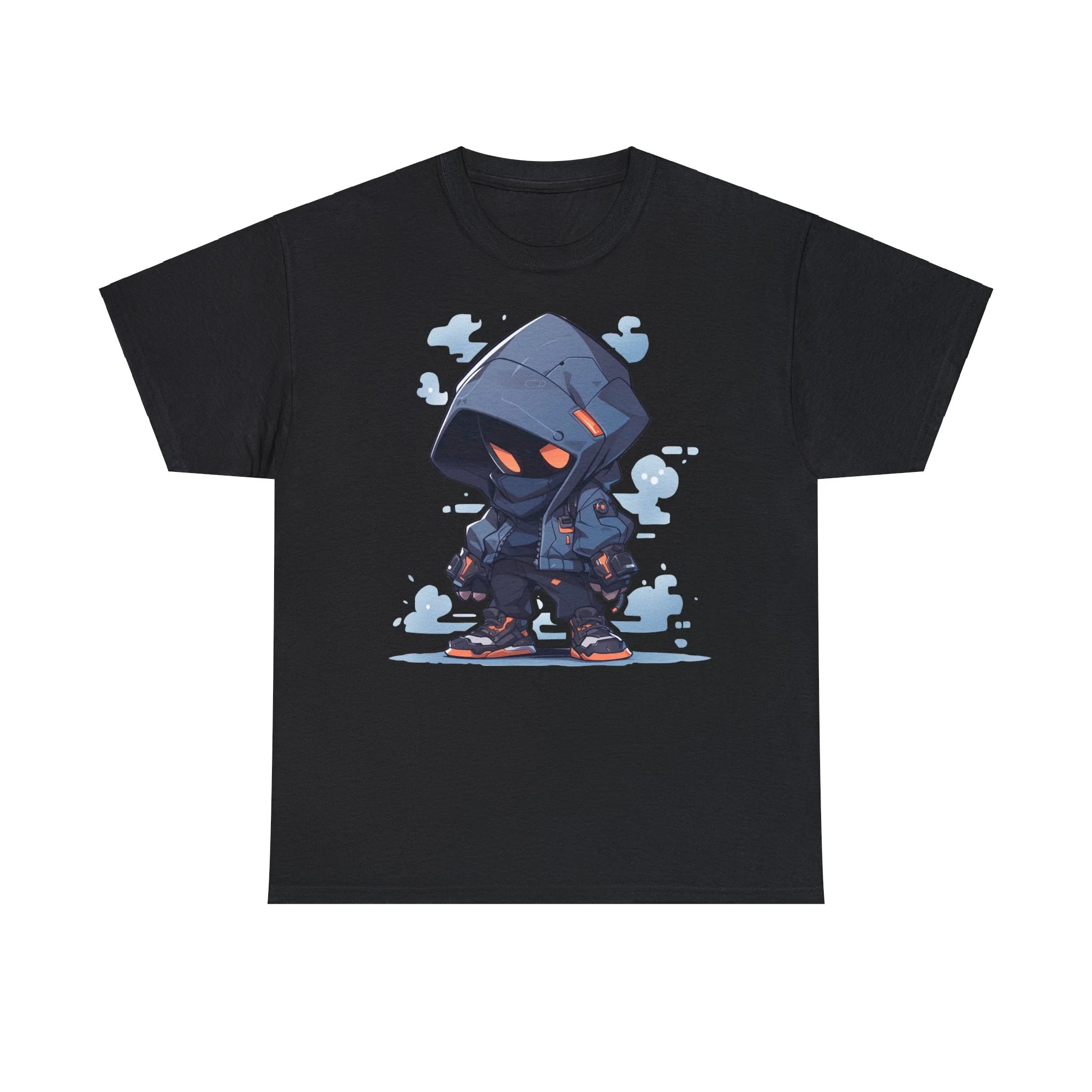 Mysterious Hooded Character T-Shirt