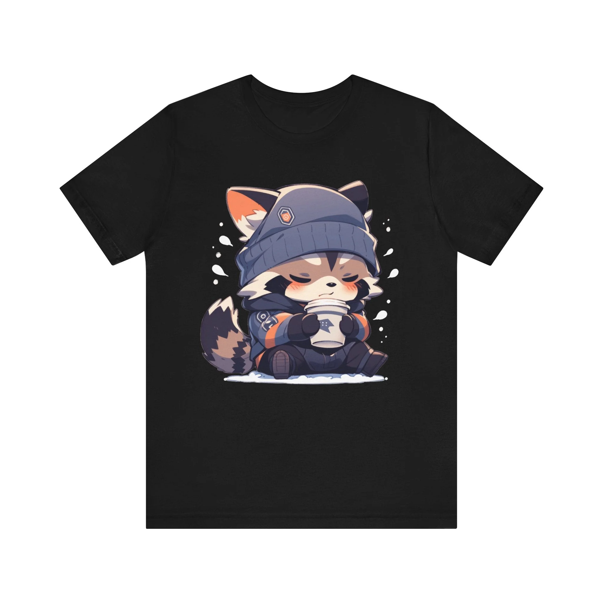Cute Coffee Raccoon T-Shirt