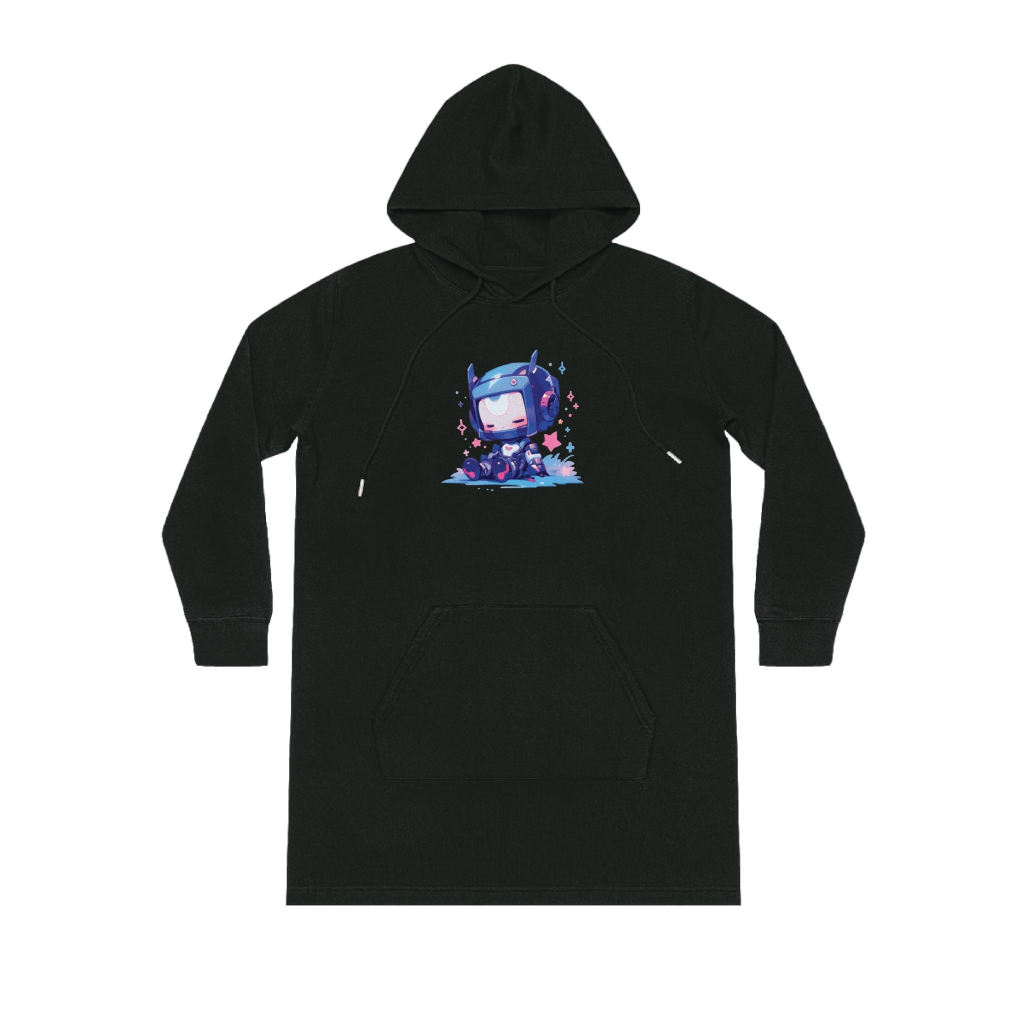 Adorable Robot Themed Hoodie Dress