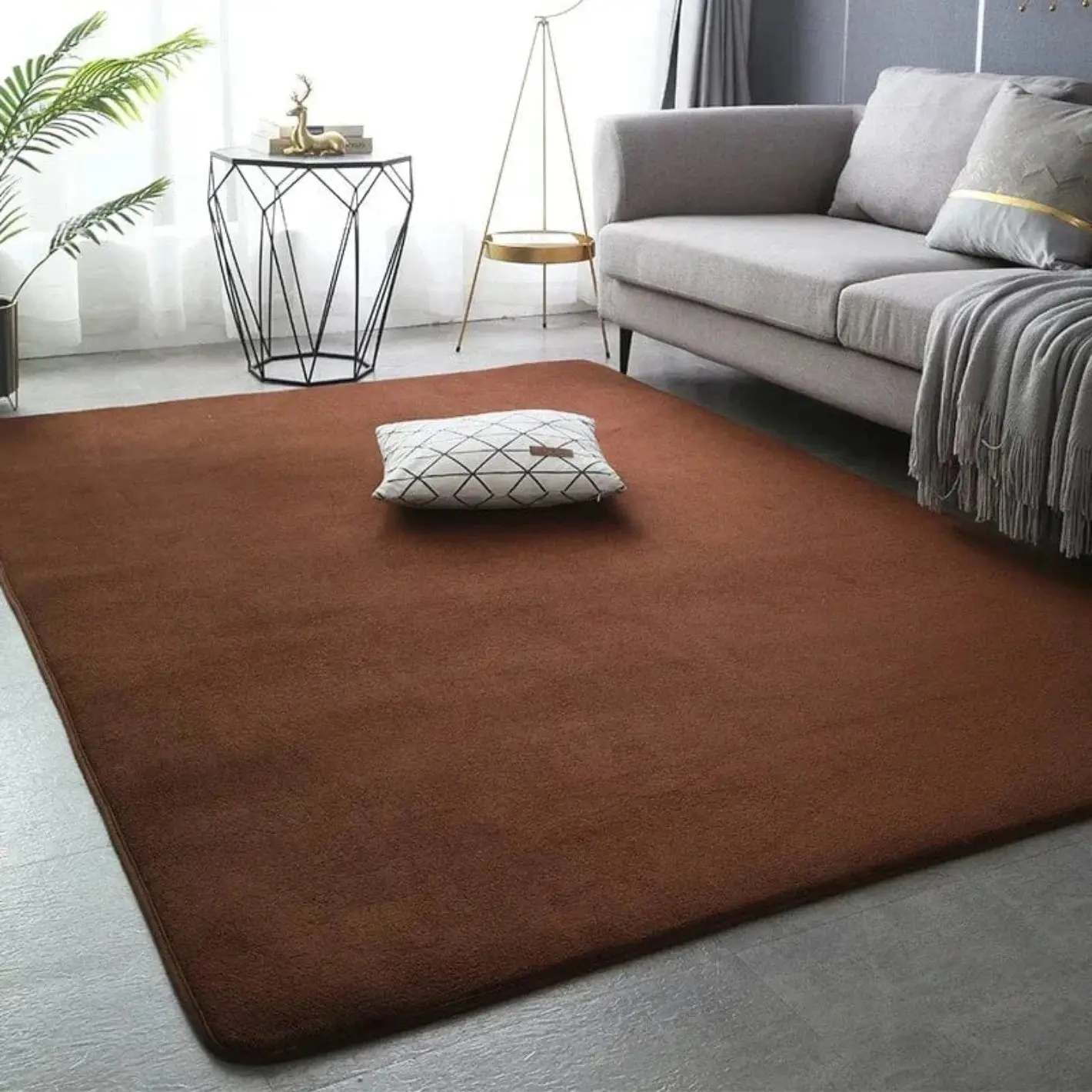 Tapis marron