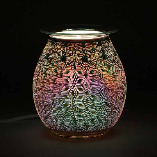 3D Geometric Light Up Electric Oil Burner