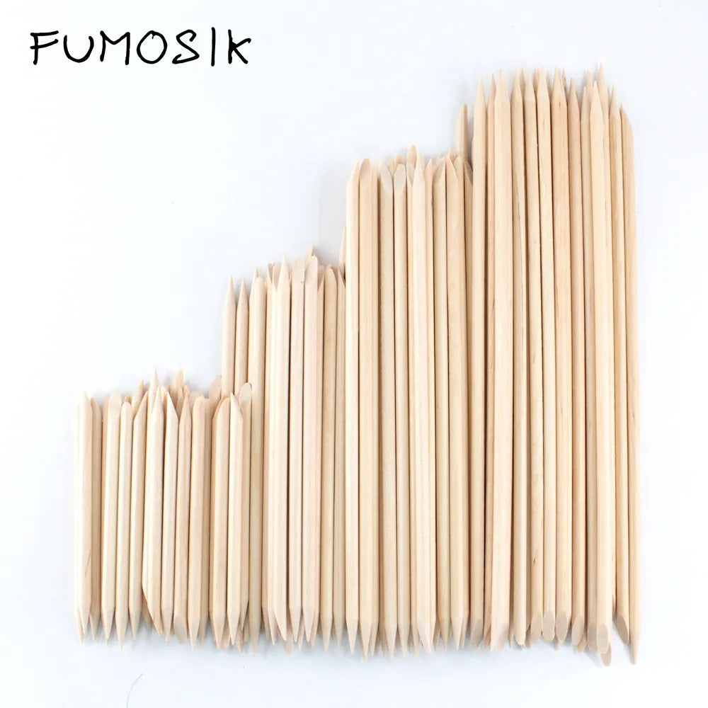 Ensemble de 4 Bâtonnets en Bois d'Oranger pour Manucure