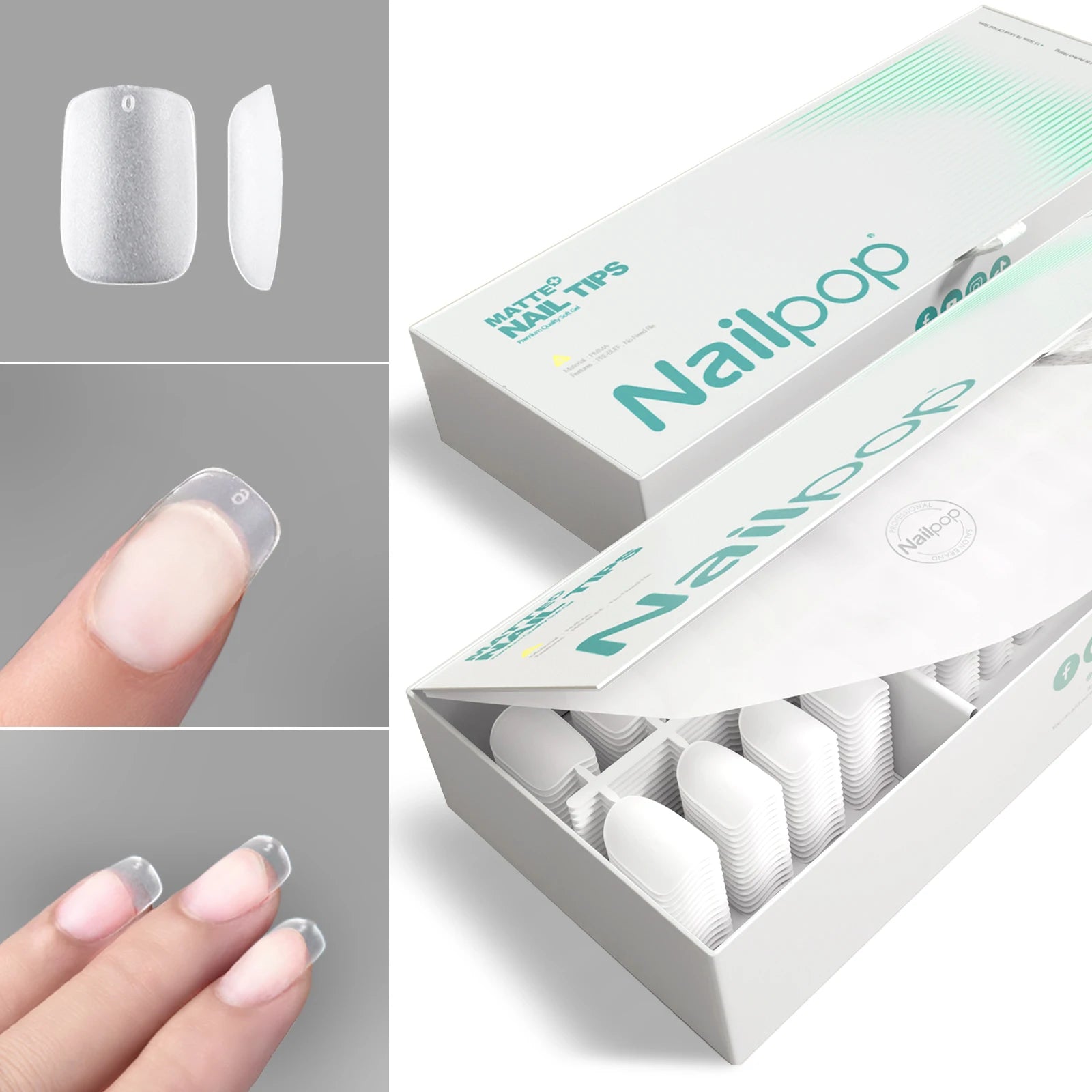 Embouts d'ongles courts