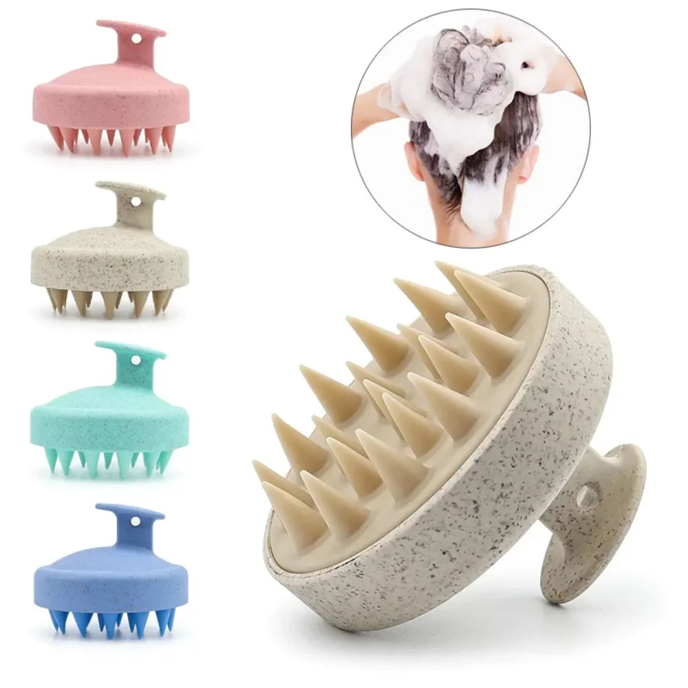 Brosse de massage du cuir chevelu en silicone