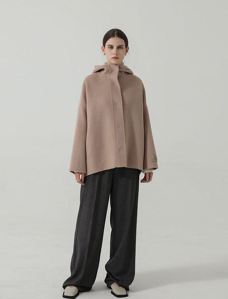 Lilia Hoodie Wool Coat